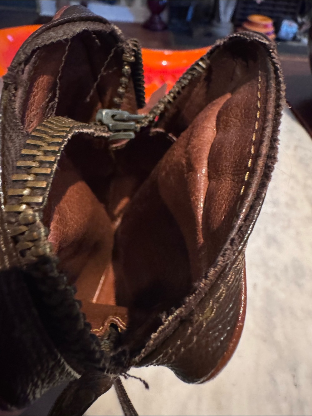 Louis Vuitton Brown Monogram Crossbody Pouch with Long Strap - Picture 10 of 12